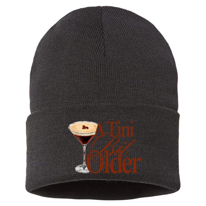 A Tini Bit Older Espresso Martini Birthday A Tiny Bit Older Sustainable Knit Beanie