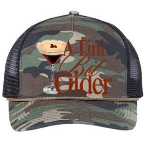 A Tini Bit Older Espresso Martini Birthday A Tiny Bit Older Retro Rope Trucker Hat Cap