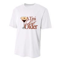 A Tini Bit Older Espresso Martini Birthday A Tiny Bit Older Youth Performance Sprint T-Shirt