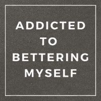Addicted To Bettering Myself Positive Affirmation Cotton Canvas Backpack