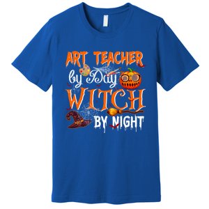 Art Teacher By Day Witch By Night Gift Premium T-Shirt