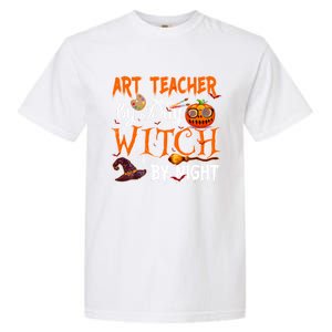 Art Teacher By Day Witch By Night Gift Garment-Dyed Heavyweight T-Shirt