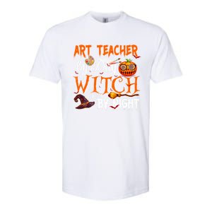 Art Teacher By Day Witch By Night Gift Softstyle CVC T-Shirt