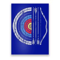 Archery Target Bow And Arrow Archer Retro Vintage Poster