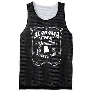 Alabama The Beautiful Alabama State 1819 Sweet Home Alabaman Mesh Reversible Basketball Jersey Tank