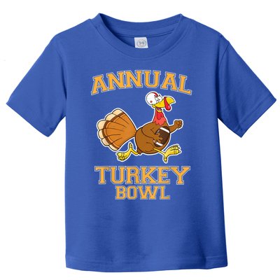 Annual Turkey Bowl Thanksgiving Football Great Gift Toddler T-Shirt