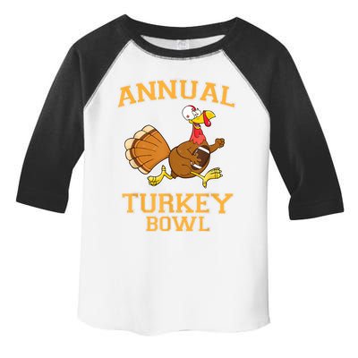 Annual Turkey Bowl Thanksgiving Football Great Gift Toddler Fine Jersey T-Shirt