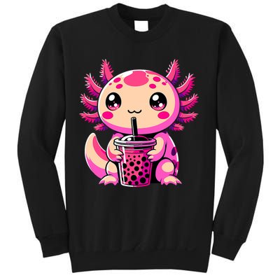 Axolotl Tea Bubble Tea Anime Kawaii Axolotl Sweatshirt