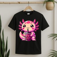 Axolotl Tea Bubble Tea Anime Kawaii Axolotl T-Shirt