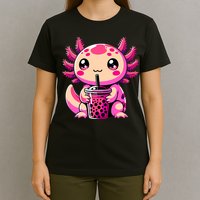 Axolotl Tea Bubble Tea Anime Kawaii Axolotl T-Shirt