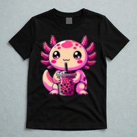 Axolotl Tea Bubble Tea Anime Kawaii Axolotl T-Shirt