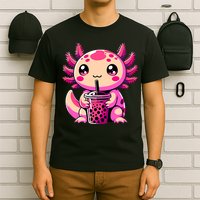 Axolotl Tea Bubble Tea Anime Kawaii Axolotl T-Shirt