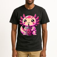 Axolotl Tea Bubble Tea Anime Kawaii Axolotl Tall T-Shirt