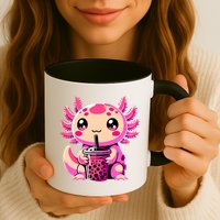 Axolotl Tea Bubble Tea Anime Kawaii Axolotl Mug