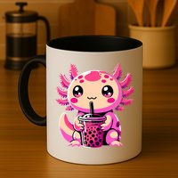 Axolotl Tea Bubble Tea Anime Kawaii Axolotl Mug