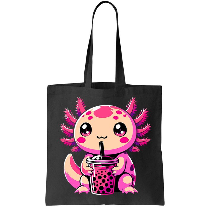 Axolotl Tea Bubble Tea Anime Kawaii Axolotl Bag