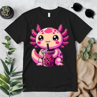 Axolotl Tea Bubble Tea Anime Kawaii Axolotl Premium T-Shirt