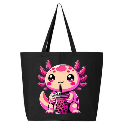 Axolotl Tea Bubble Tea Anime Kawaii Axolotl 25L Jumbo Tote