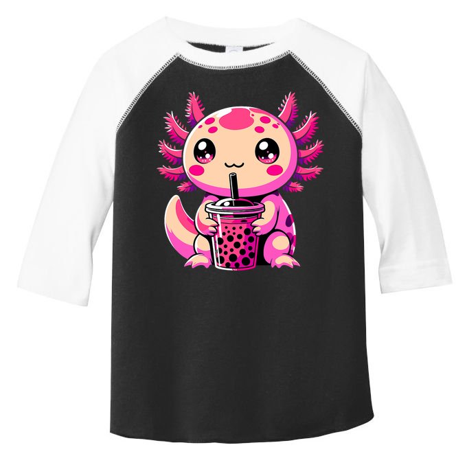 Axolotl Tea Bubble Tea Anime Kawaii Axolotl Toddler Fine Jersey T-Shirt