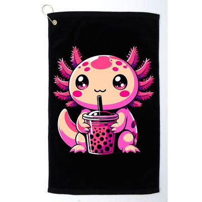 Axolotl Tea Bubble Tea Anime Kawaii Axolotl Golf Towel
