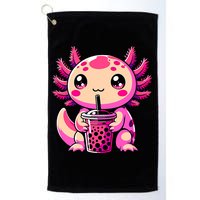 Axolotl Tea Bubble Tea Anime Kawaii Axolotl Golf Towel