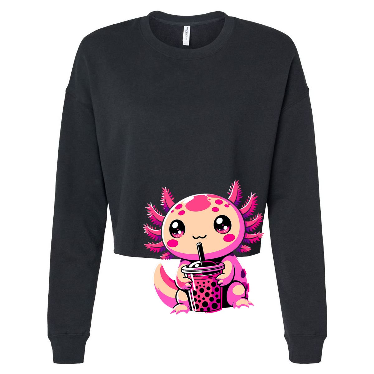 Axolotl Tea Bubble Tea Anime Kawaii Axolotl Zip Tote Bag