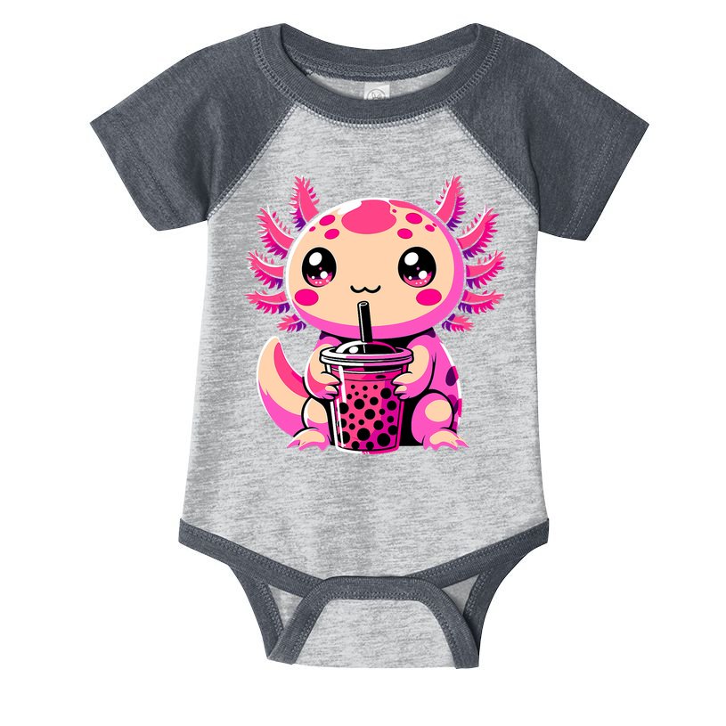 Axolotl Tea Bubble Tea Anime Kawaii Axolotl Infant Baby Jersey Bodysuit