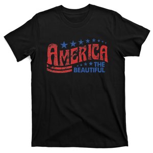 America The Beautiful Patriotic Happy 4th Of July T-Shirt