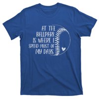 At The Ballpark Is Where I Spend Most Of My Days Baseball Meaningful Gift T-Shirt