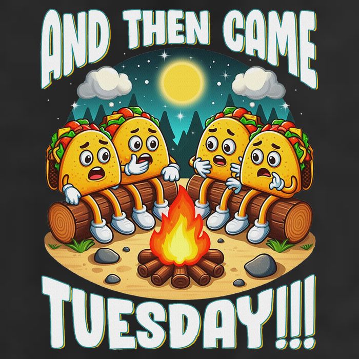 And Then Came Tuesday Scary Campfire Story Taco Tuesday Adult Drive Performance Visor