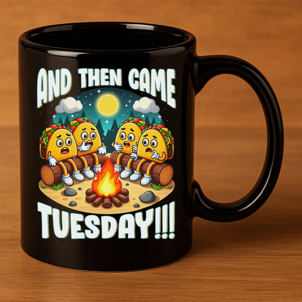 And Then Came Tuesday Scary Campfire Story Taco Tuesday 11oz C Handle Ceramic Mug