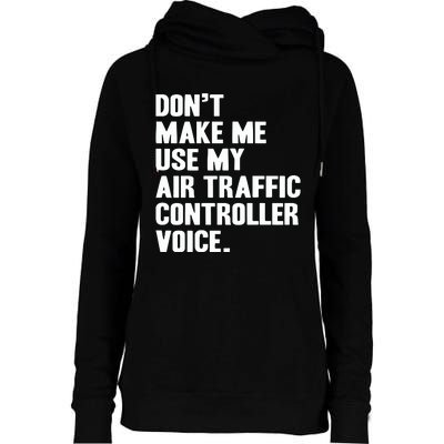 Air Traffic Controller Womens Funnel Neck Pullover Hood