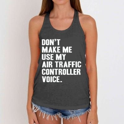 Air Traffic Controller Women's Knotted Racerback Tank