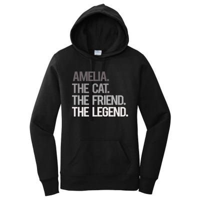 Amelia The Cat The Friend The Legend Women's Pullover Hoodie