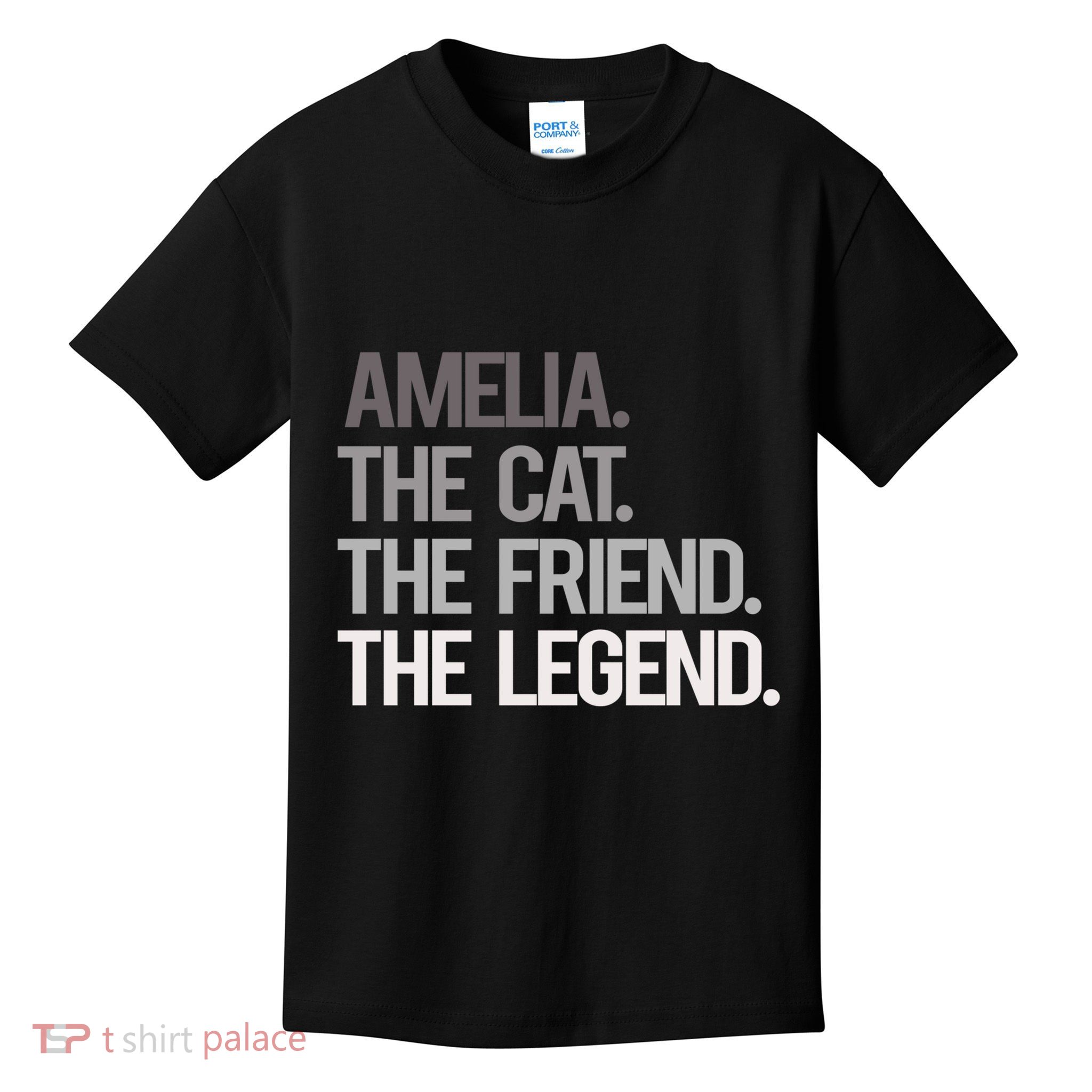 Amelia The Cat The Friend The Legend Kids T-Shirt