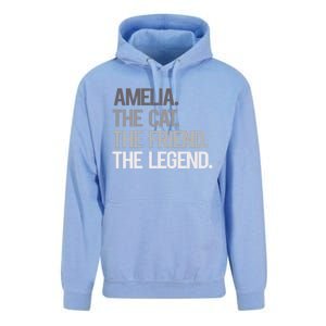 Amelia The Cat The Friend The Legend Unisex Surf Hoodie