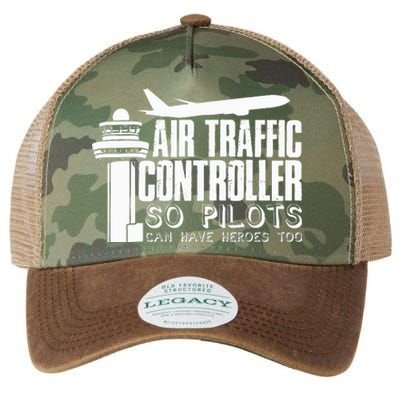 Air Traffic Controller Joke Pilot Saying Flight Control Legacy Tie Dye Trucker Hat