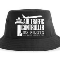 Air Traffic Controller Joke Pilot Saying Flight Control Sustainable Bucket Hat