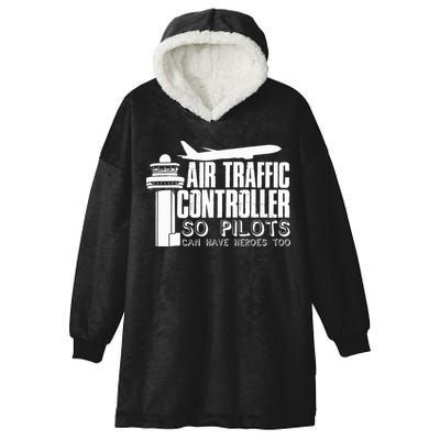 Air Traffic Controller Joke Pilot Saying Flight Control Hooded Wearable Blanket