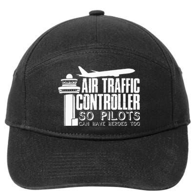 Air Traffic Controller Joke Pilot Saying Flight Control 7-Panel Snapback Hat