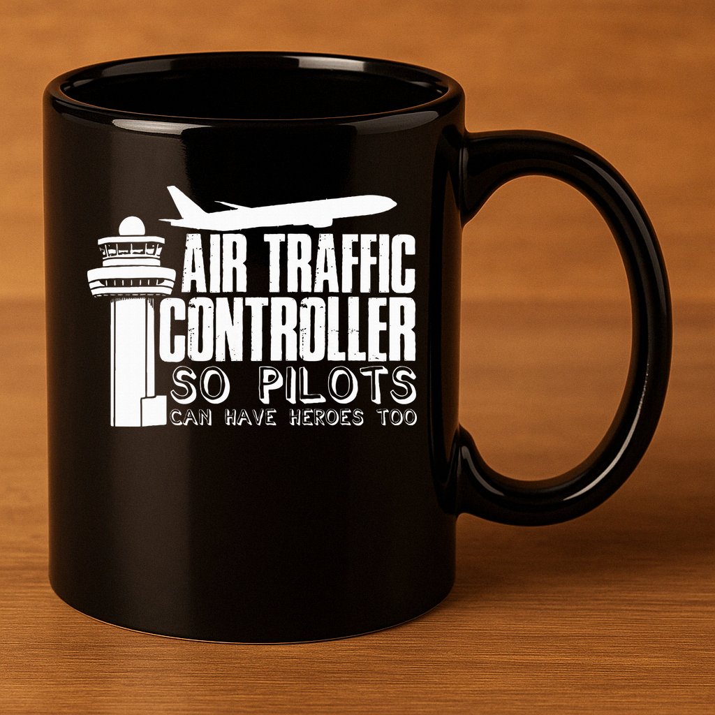 Air Traffic Controller Joke Pilot Saying Flight Control 11oz C Handle Ceramic Mug