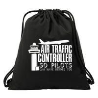 Air Traffic Controller Joke Pilot Saying Flight Control Drawstring Bag