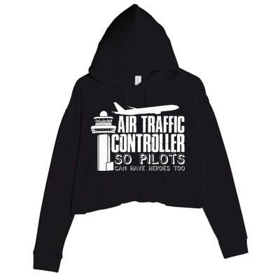 Air Traffic Controller Joke Pilot Saying Flight Control Crop Fleece Hoodie