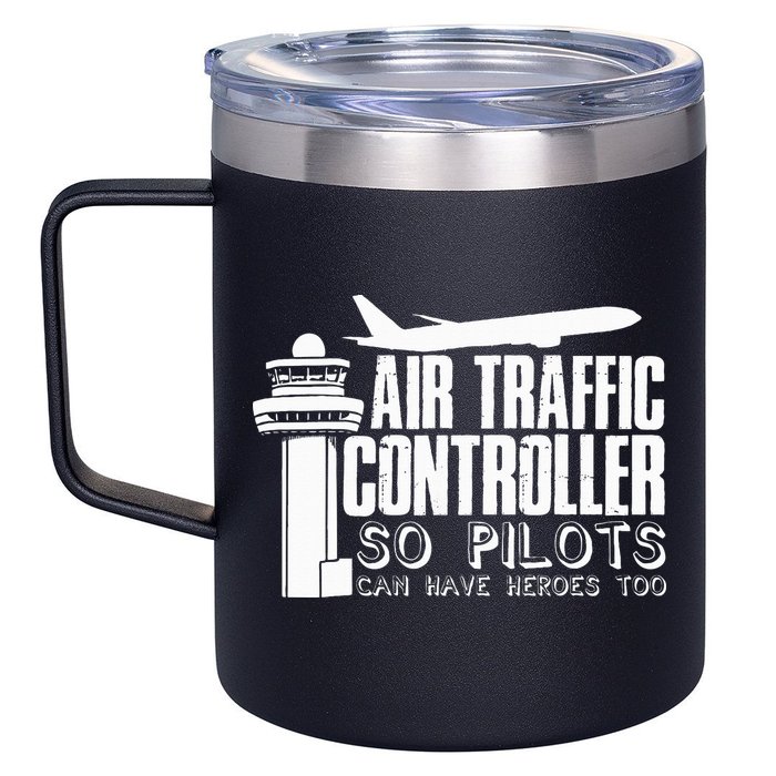 Air Traffic Controller Joke Pilot Saying Flight Control 12oz Stainless Steel Coffee Mug