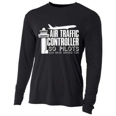 Air Traffic Controller Joke Pilot Saying Flight Control Cooling Performance Long Sleeve Crew