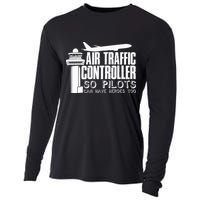 Air Traffic Controller Joke Pilot Saying Flight Control Cooling Performance Long Sleeve Crew