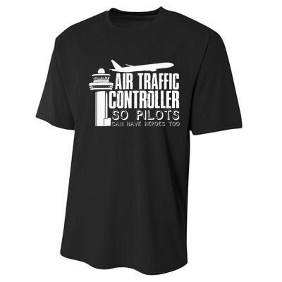 Air Traffic Controller Joke Pilot Saying Flight Control Performance Sprint T-Shirt