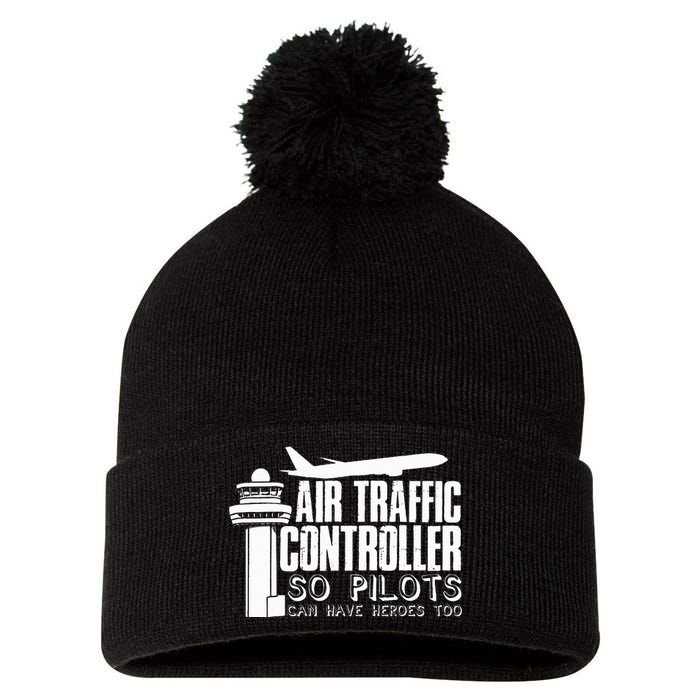 Air Traffic Controller Joke Pilot Saying Flight Control Pom Pom 12in Knit Beanie