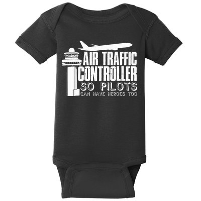 Air Traffic Controller Joke Pilot Saying Flight Control Baby Bodysuit