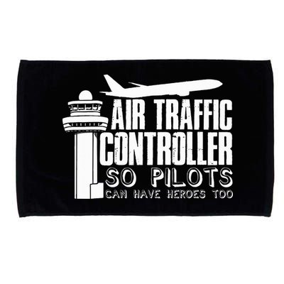 Air Traffic Controller Joke Pilot Saying Flight Control Microfiber Hand Towel